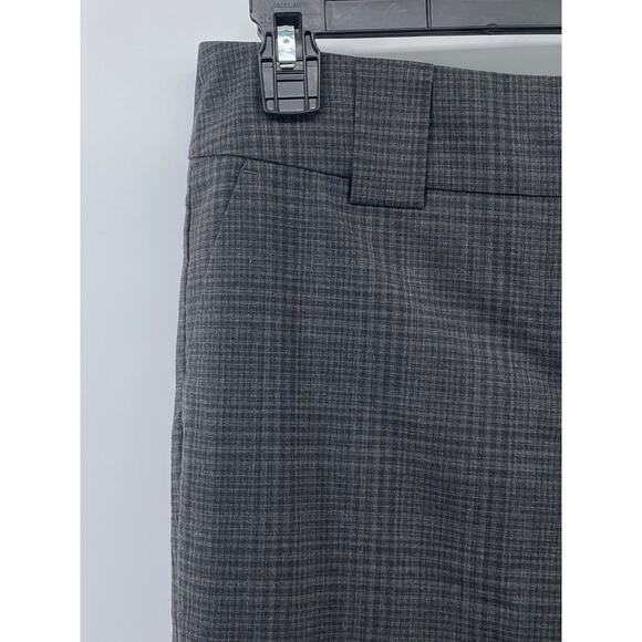NEW YORK & COMPANY Women's Charcoal Gray Stretch Plaid Flare-Leg Pants SZ 4 - Picture 4 of 10